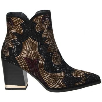 Schuhe Damen Low Boots Revel Way BOTINES DIVINITY SHOES 85655A MODA JOVEN NEGRO Schwarz