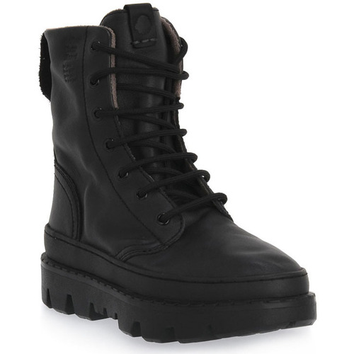 Schuhe Damen Boots Satorisan UNALOME LACES BLACK Schwarz