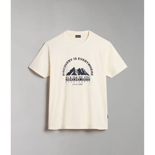Kleidung T-Shirts & Poloshirts Napapijri S-FREESTYLE SS 1 NP0A4HFS-N1A WHITE WHISPER Weiss