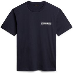 Kleidung T-Shirts & Poloshirts Napapijri S-TELEMARKET SS NP0A4HRC-176 BLU MARINE Blau