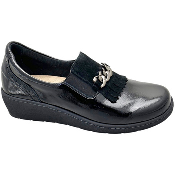 Schuhe Damen Slipper Calzaturificio Loren LOM3036ne Schwarz