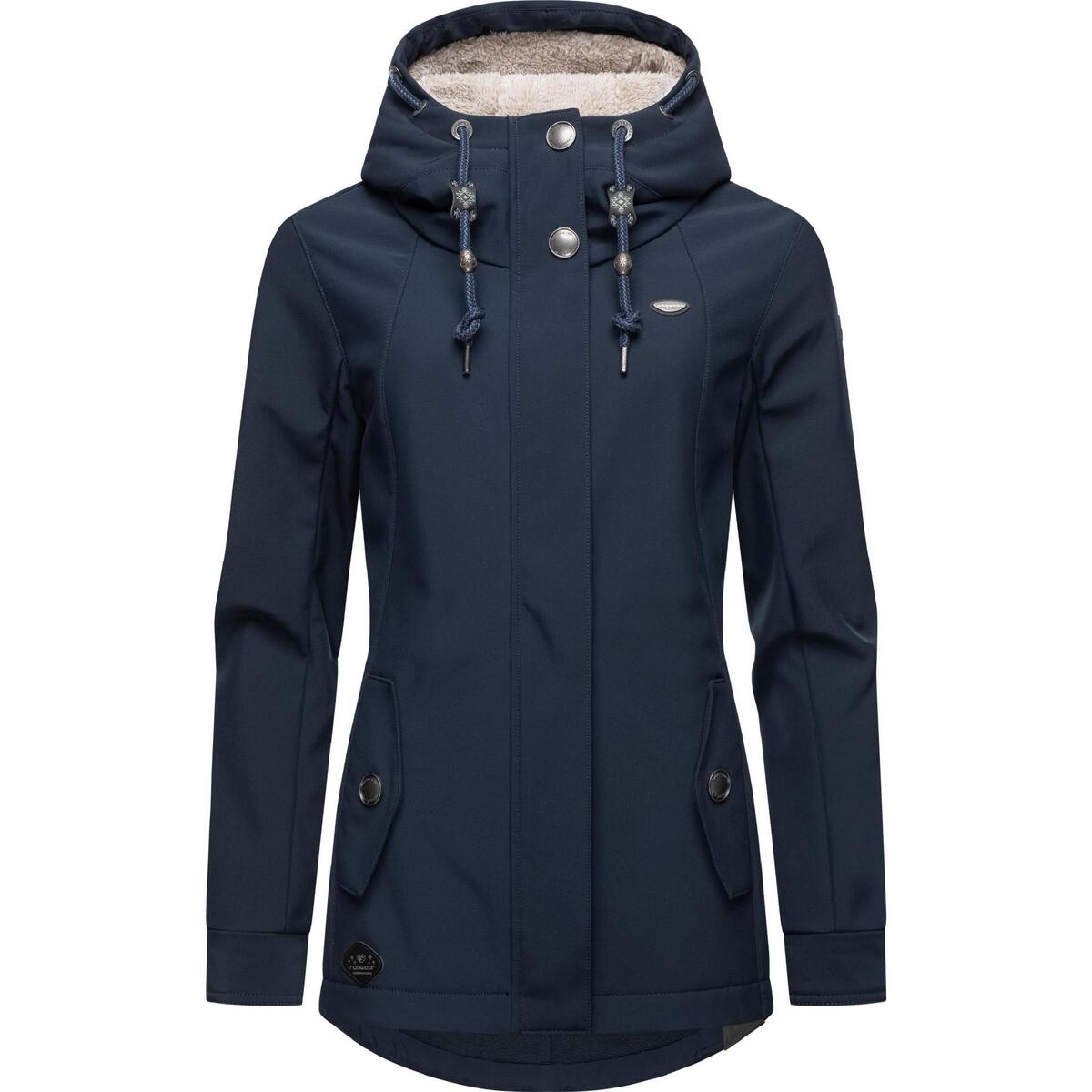 Kleidung Damen Jacken Ragwear Softshelljacke Monadde Softshell Blau