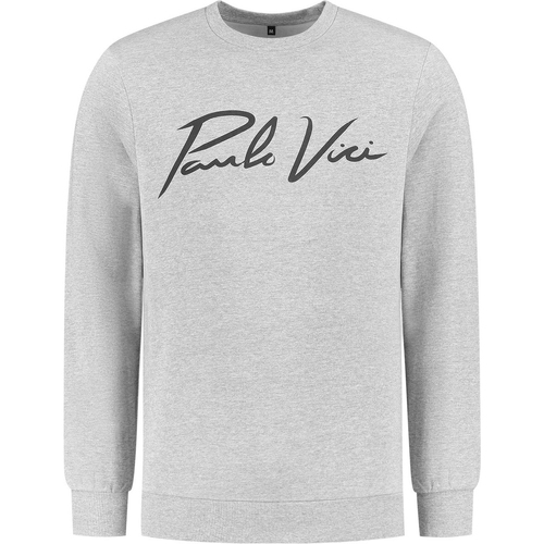 Kleidung Herren Sweatshirts Paulo Vici Logo Sweater Grau
