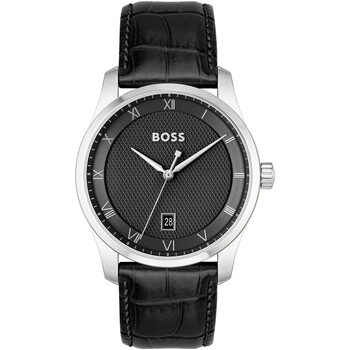 BOSS  Armbanduhr Prinzip-Uhr mit Lederarmband