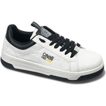 Schuhe Herren Sneaker Roberto Cavalli CM8803 White Weiss