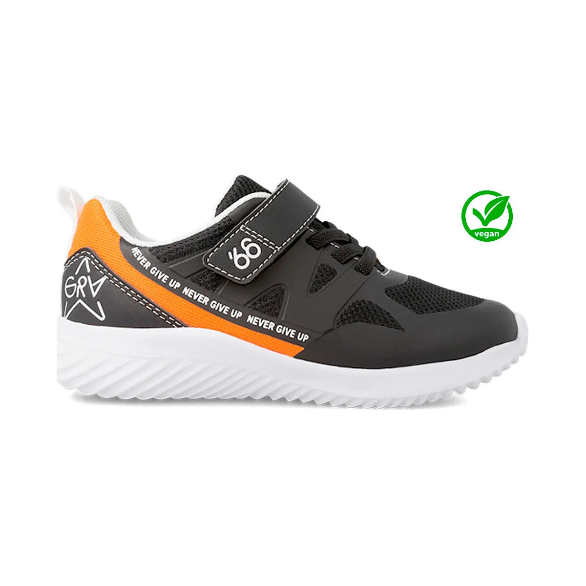 Schuhe Jungen Sneaker Low Garvalin ELASTIC SPORTS 231830-A VEGAN Schwarz