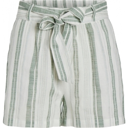 Kleidung Damen Shorts / Bermudas Vila Etni Shorts - Cloud Dancer/Green Weiss