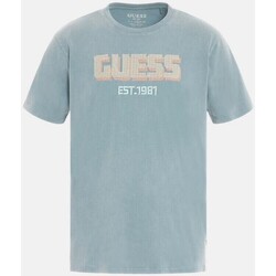 Kleidung Herren T-Shirts Guess M3YI52 KBDL0 Blau
