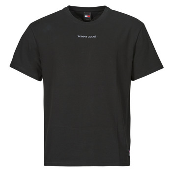 Kleidung Herren T-Shirts Tommy Jeans TJM REG S NEW CLASSICSTEE EXT Schwarz