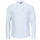 Kleidung Herren Langärmelige Hemden Tommy Jeans TJM MAO STRIPE LINEN BLEND SHIRT Weiss / Blau
