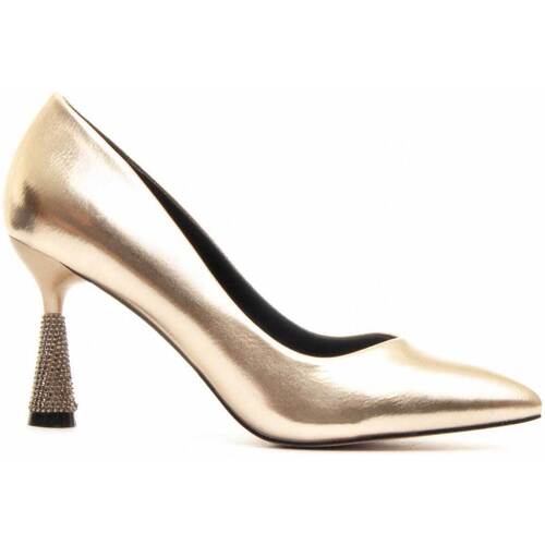 Schuhe Damen Pumps Leindia 84646 Gold