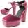 Schuhe Damen Pumps Leindia 84693 Rosa