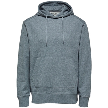 Kleidung Herren Sweatshirts Selected Noos Hooded Jackson 380 - Medium Grey Grau
