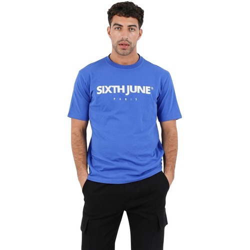 Kleidung T-Shirts Sixth June T-shirt brodé  Essentials Blau