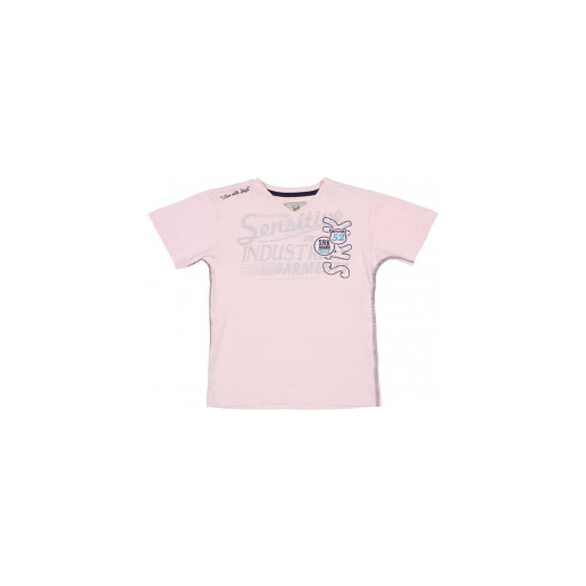 Kleidung Jungen T-Shirts Srk T-shirt manches courtes garçon ECLAXO Rosa