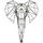 Home Statuetten und Figuren Signes Grimalt Elefantenwanddekoration Schwarz