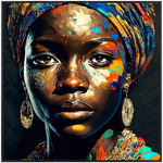 Afrikanische Frau Malerei