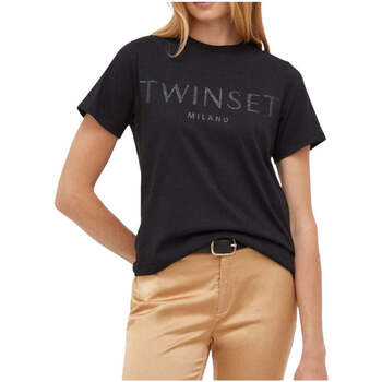 Kleidung Damen T-Shirts & Poloshirts Twin Set  Schwarz