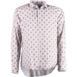 Kleidung Herren Langärmelige Hemden Sl56 Camicia Colletto Cotone Rosa