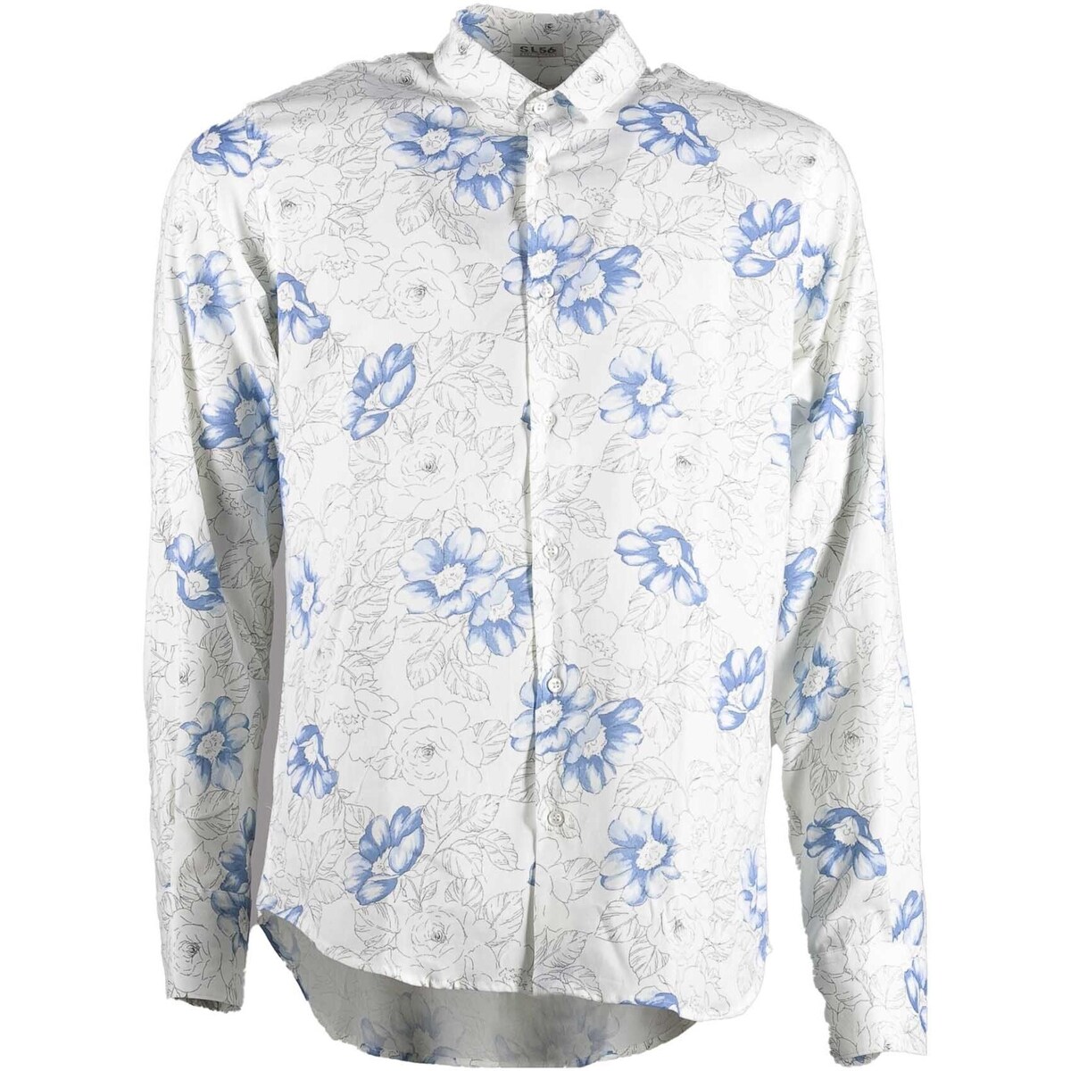 Kleidung Herren Langärmelige Hemden Sl56  Weiss