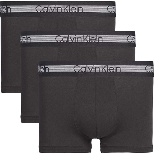 Unterwäsche Herren Boxershorts Calvin Klein Jeans Trunk 3P Schwarz