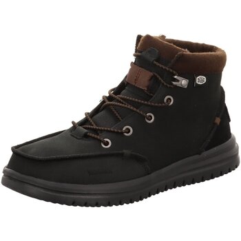 Schuhe Herren Stiefel Hey Dude Shoes 40189-001 Bradley Boot Leather black Schwarz