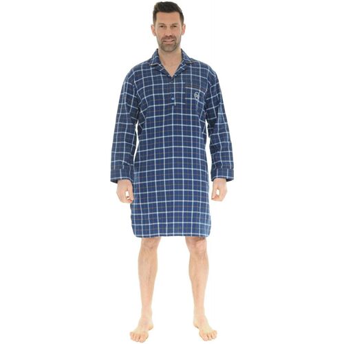 Kleidung Herren Pyjamas/ Nachthemden Christian Cane CHEMISE DE NUIT BLEU DORIAN Blau