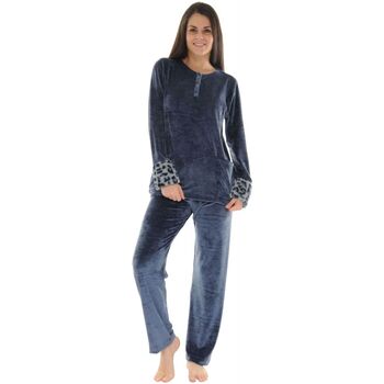 Kleidung Damen Pyjamas/ Nachthemden Pilus AMBRE Blau