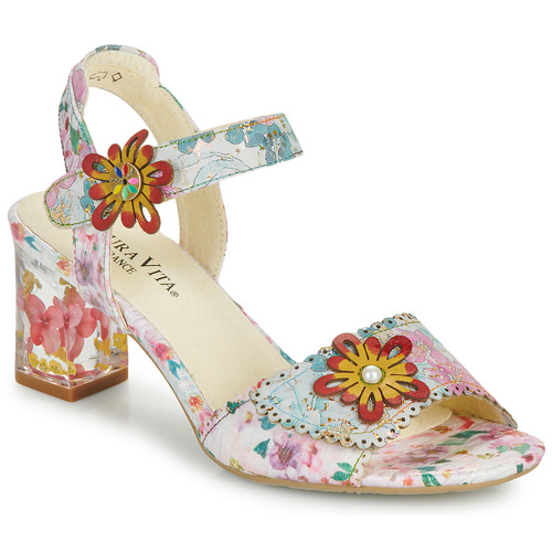 Schuhe Damen Sandalen / Sandaletten Laura Vita  Rosa / Multicolor