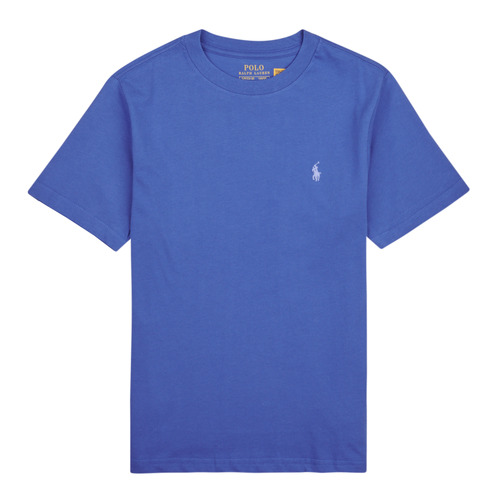 Kleidung Kinder T-Shirts Polo Ralph Lauren SS CN-TOPS-T-SHIRT Blau
