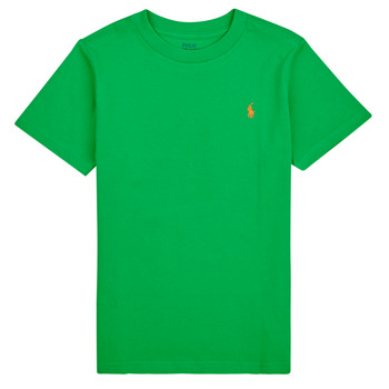 Kleidung Kinder T-Shirts Polo Ralph Lauren SS CN-TOPS-T-SHIRT Grün / Preppy / Grün