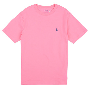 Kleidung Kinder T-Shirts Polo Ralph Lauren SS CN-TOPS-T-SHIRT Rosa / Course / Pink