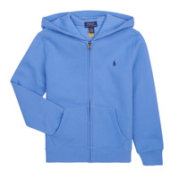 Kleidung Kinder Sweatshirts Polo Ralph Lauren LS FZ HOOD-TOPS-KNIT Blau