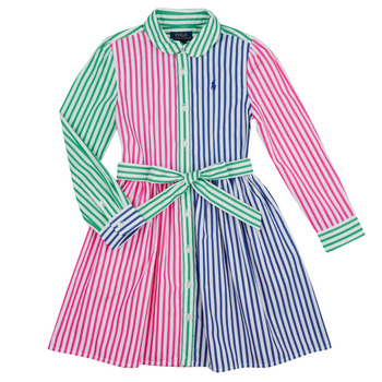 Kleidung Mädchen Kurze Kleider Polo Ralph Lauren JNMLTFNSDRSS-DRESSES-DAY DRESS Multicolor
