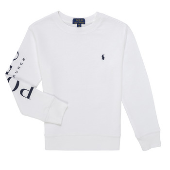 Kleidung Kinder Sweatshirts Polo Ralph Lauren LS CN-KNIT SHIRTS-SWEATSHIRT Weiss