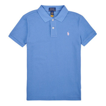 Kleidung Jungen Polohemden Polo Ralph Lauren SLIM POLO-TOPS-KNIT Blau / Blau