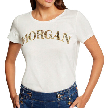 Kleidung Damen T-Shirts & Poloshirts Morgan 232-DZANZI Weiss