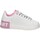 Schuhe Damen Sneaker Low Shop Art SASS2302 KIM Sneaker Frau WEISS-ROSA Multicolor