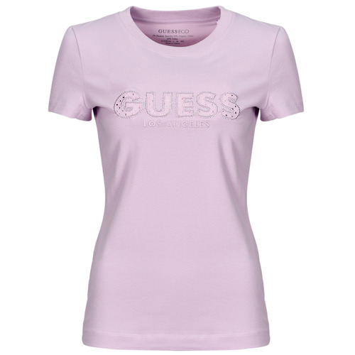 Kleidung Damen T-Shirts Guess SANGALLO TEE Violett