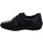 Schuhe Damen Slipper Longo Slipper -Klettslipper,black/black 1061195 Schwarz