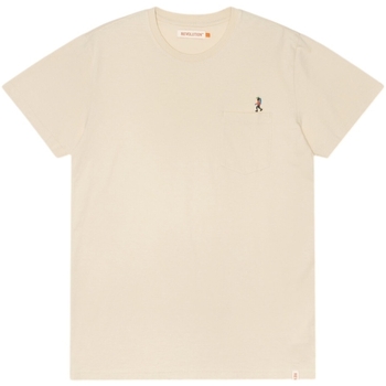 Revolution  T-Shirts & Poloshirts Regular T-Shirt 1330 HIK - Off White