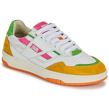 Schuhe Damen Sneaker Low Caval PLAYGROUND Weiss / Orange / Rosa