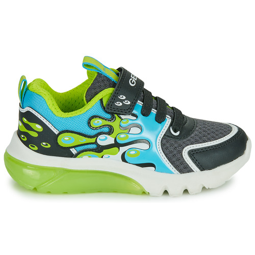 Geox J CIBERDRON BOY Schwarz / Blau / Grün