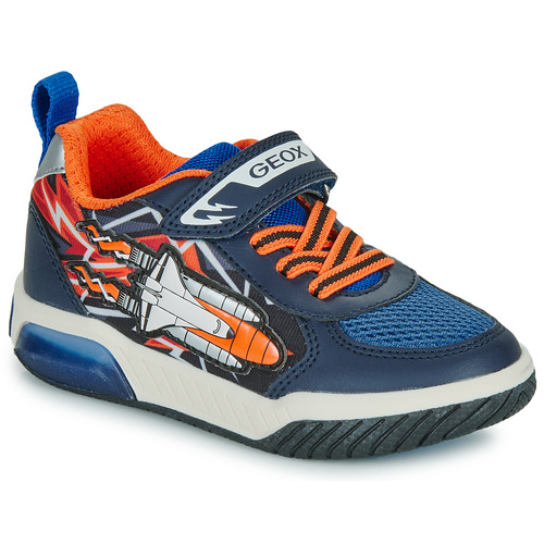 Schuhe Jungen Sneaker Low Geox J INEK BOY Marine / Orange