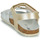 Schuhe Mädchen Sandalen / Sandaletten Geox J ADRIEL GIRL Weiss / Gold