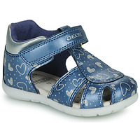 Schuhe Mädchen Sandalen / Sandaletten Geox B ELTHAN GIRL Blau / Silbern