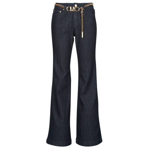 Kleidung Damen Flare Jeans/Bootcut MICHAEL Michael Kors FLARE CHAIN BELT DNM JEAN Blau