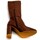 Schuhe Damen Low Boots Francescomilano X29-02 Braun