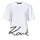 Kleidung Damen T-Shirts Karl Lagerfeld karl signature hem t-shirt Weiss