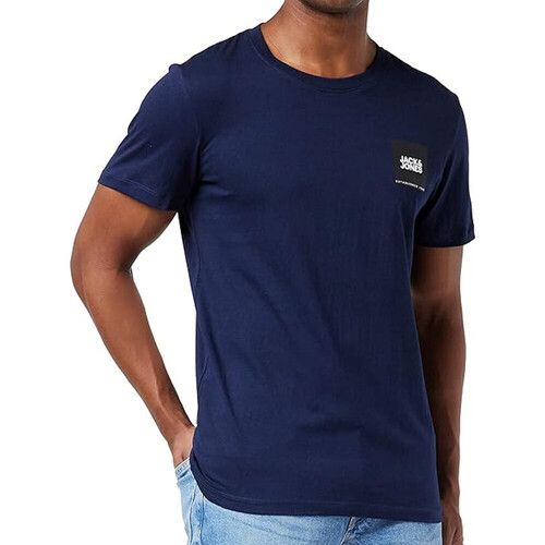 Kleidung Herren T-Shirts & Poloshirts Jack & Jones 12246280 Blau